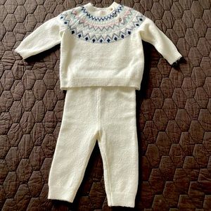 Baby girl Cat & Jack sweater set, 6-9 months